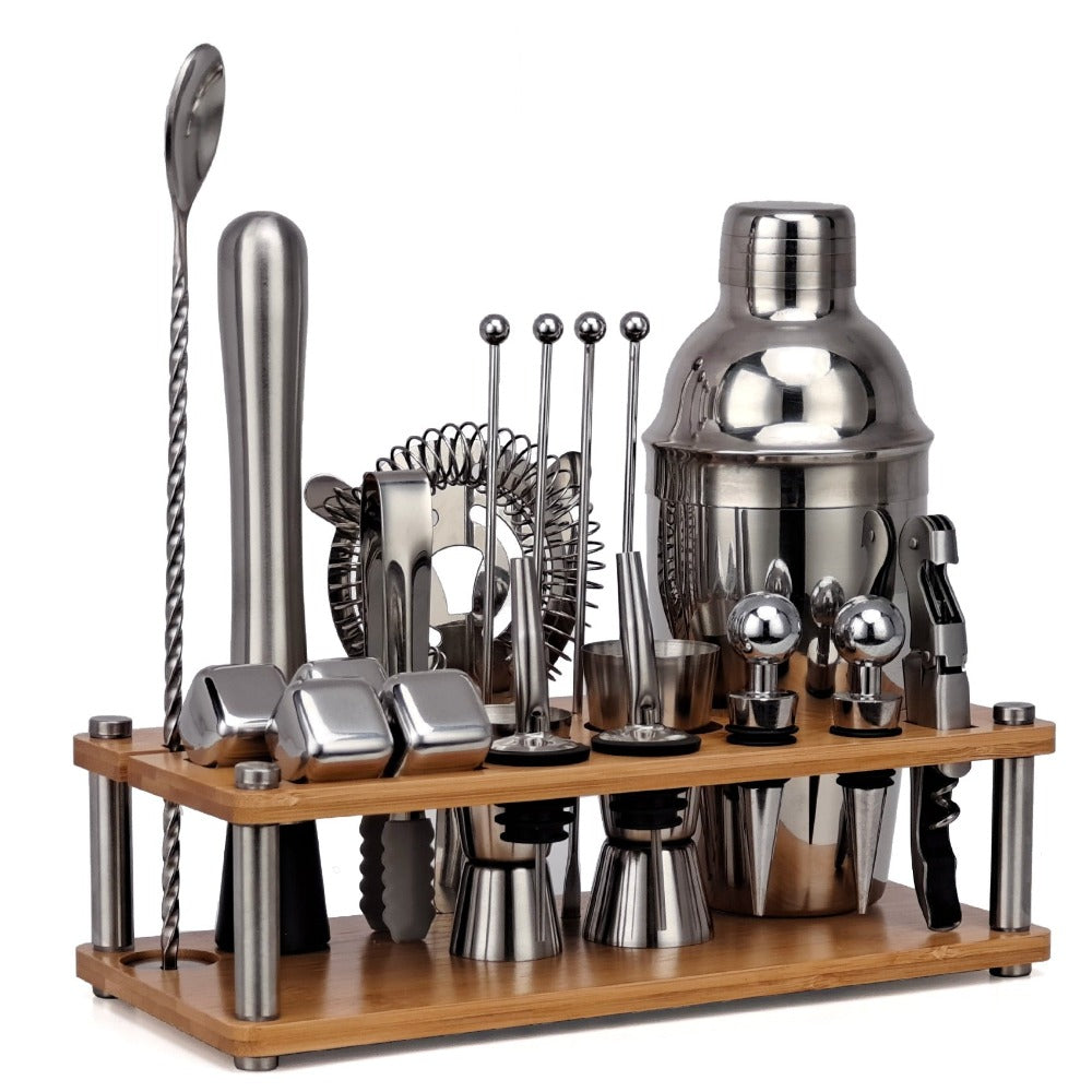 21-Piece Boston Mixology-Wine and Whiskey Decanter