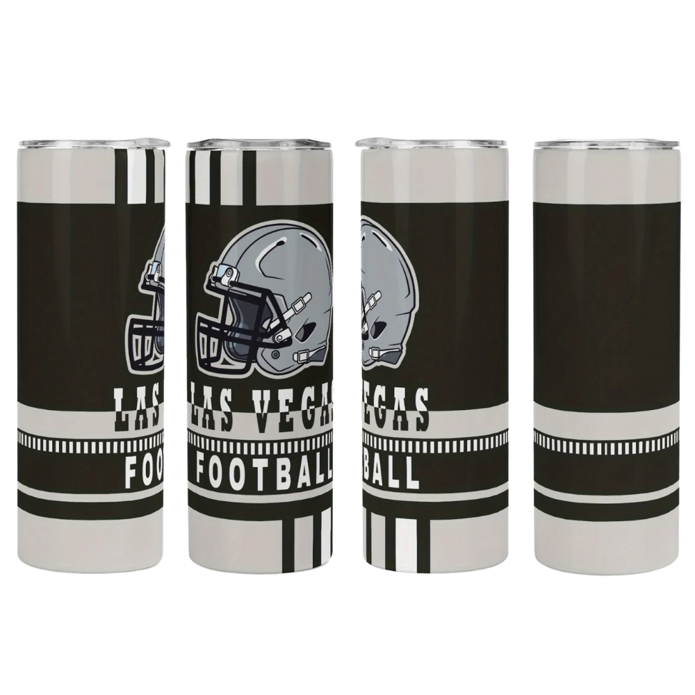 20oz Las Vegas Raiders Football Team Themed Stainless Steel Travel Cup