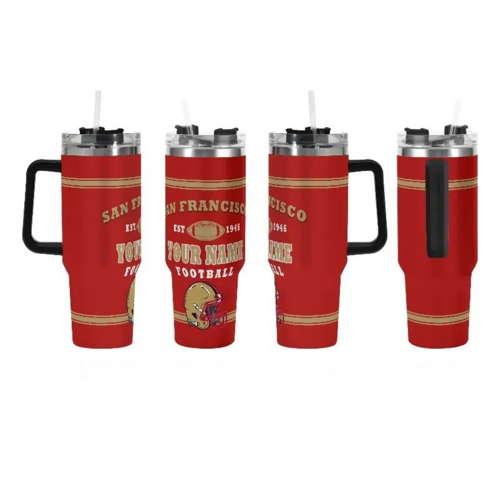 San Francisco 49ers Football Themed 40oz Insulated Tumbler