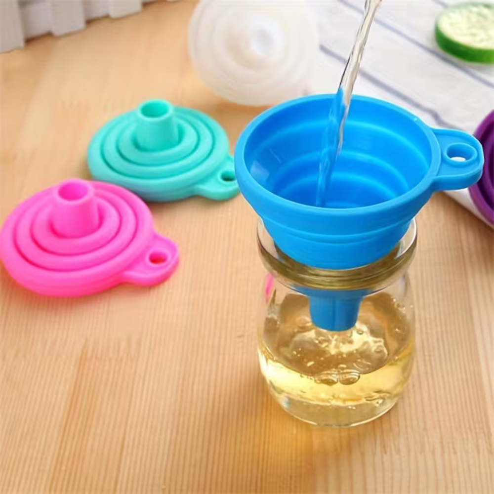 Collapsible Silicone Leakproof Versatile Kitchen Funnel
