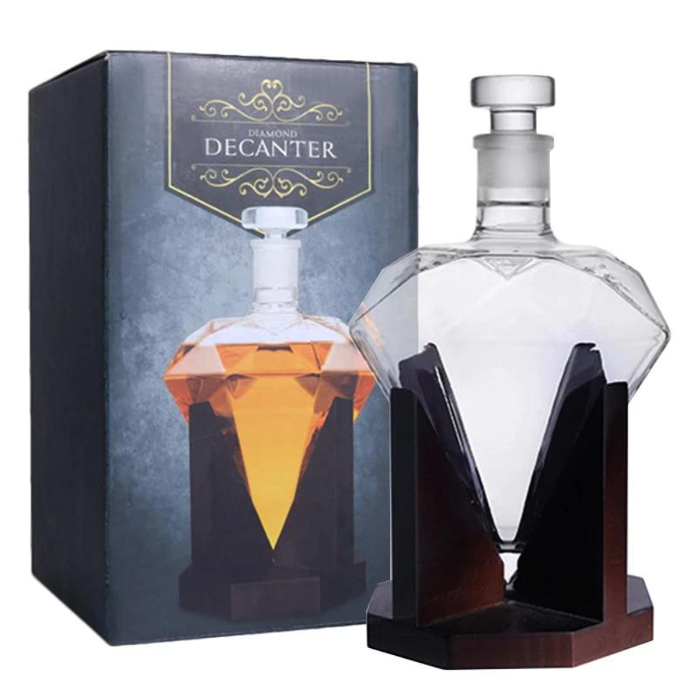 Diamond Shaped Wine Decanter-Wine and Whiskey Decanter
