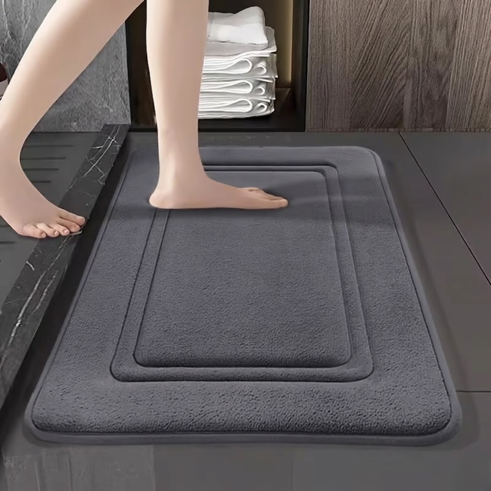2 Piece Of Quick Dry Memory Foam Bath Mat