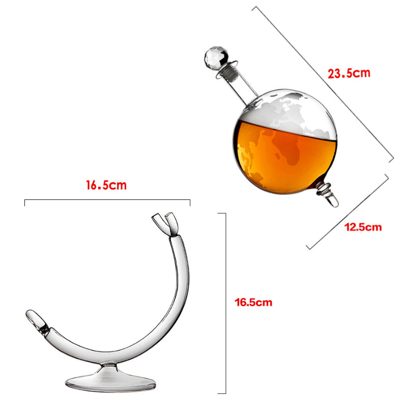 Globe Shaped Decanter-Wine and Whiskey Decanter