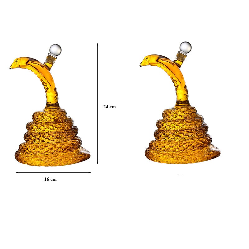 Snake Shaped Liquor Decanter-Wine and Whiskey Decanter