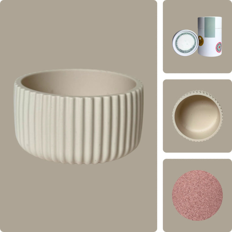 Pearled Wax Candle Gift Kit-Wine and Whiskey Decanter