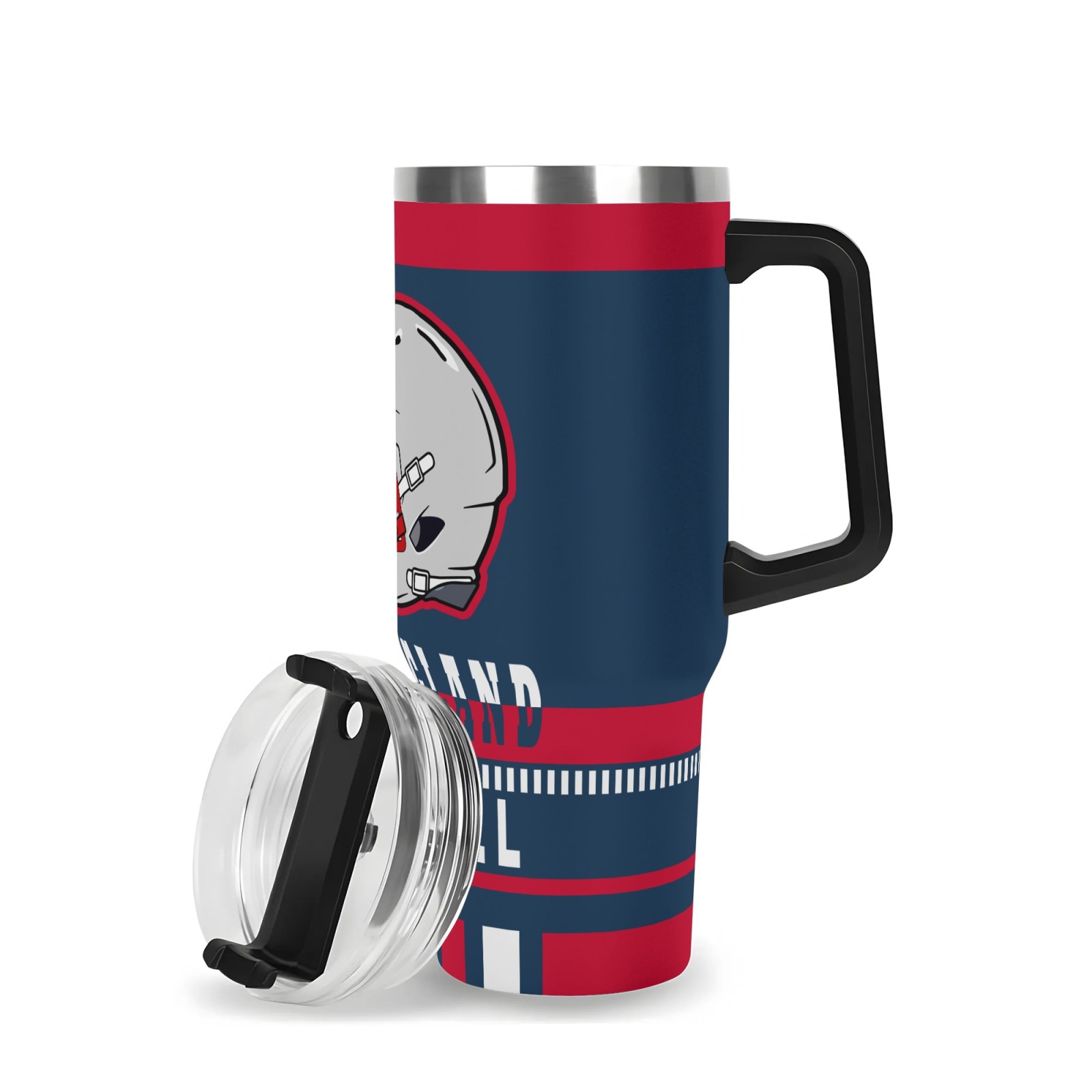 New England Football Themed Stainless Steel Insulated Tumbler