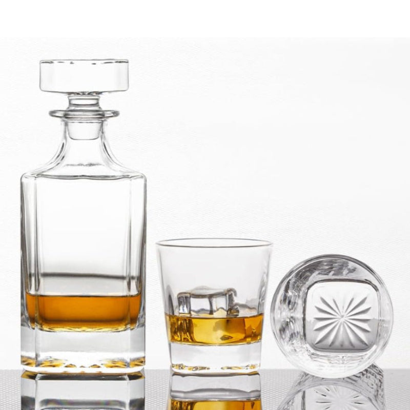 Geometric Whiskey Decanter Set For Stylish Whiskey Gift