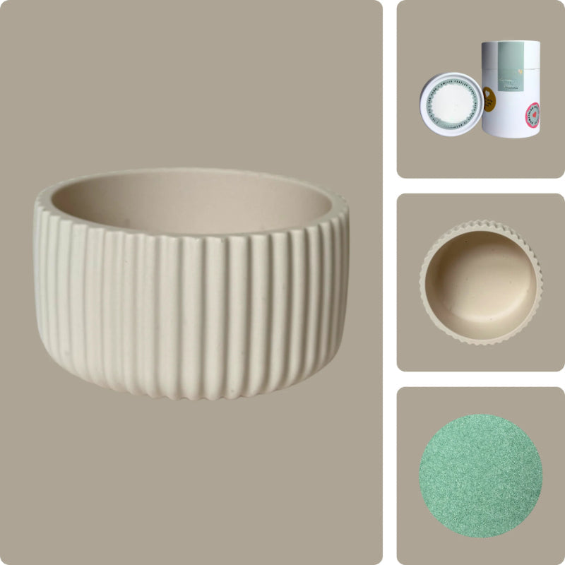 Pearled Wax Candle Gift Kit-Wine and Whiskey Decanter