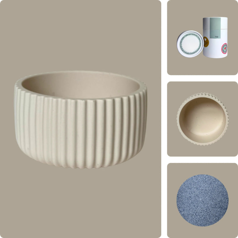 Pearled Wax Candle Gift Kit-Wine and Whiskey Decanter