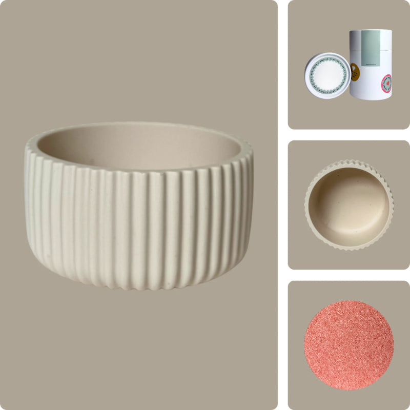 Pearled Wax Candle Gift Kit-Wine and Whiskey Decanter