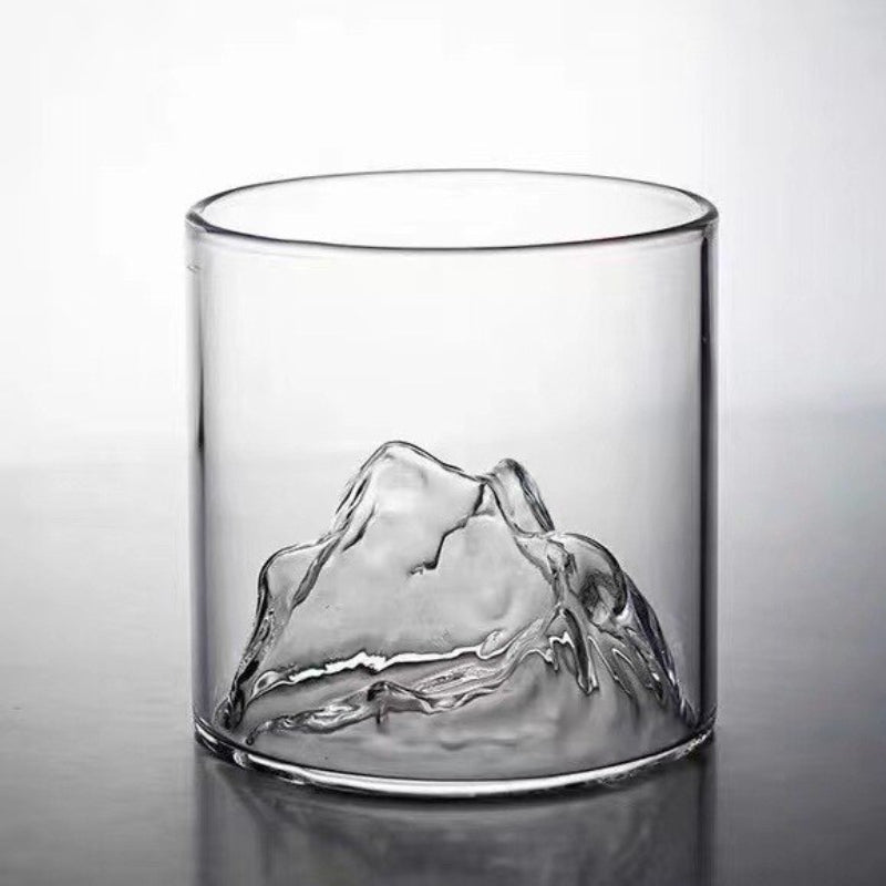 Mountain Shaped Glass Cup-Wine and Whiskey Decanter