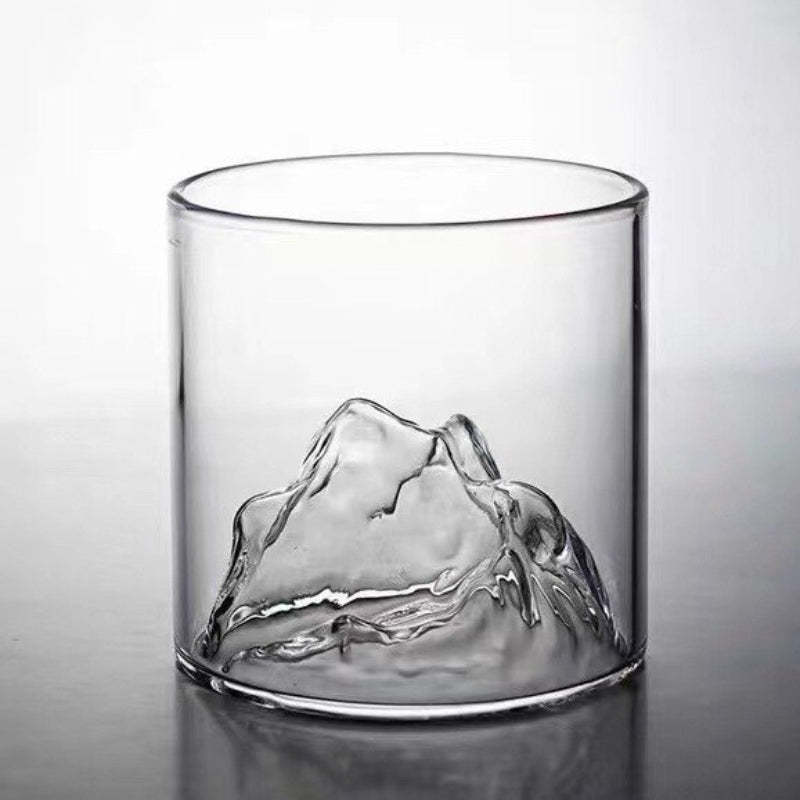 Mountain Shaped Glass Cup-Wine and Whiskey Decanter