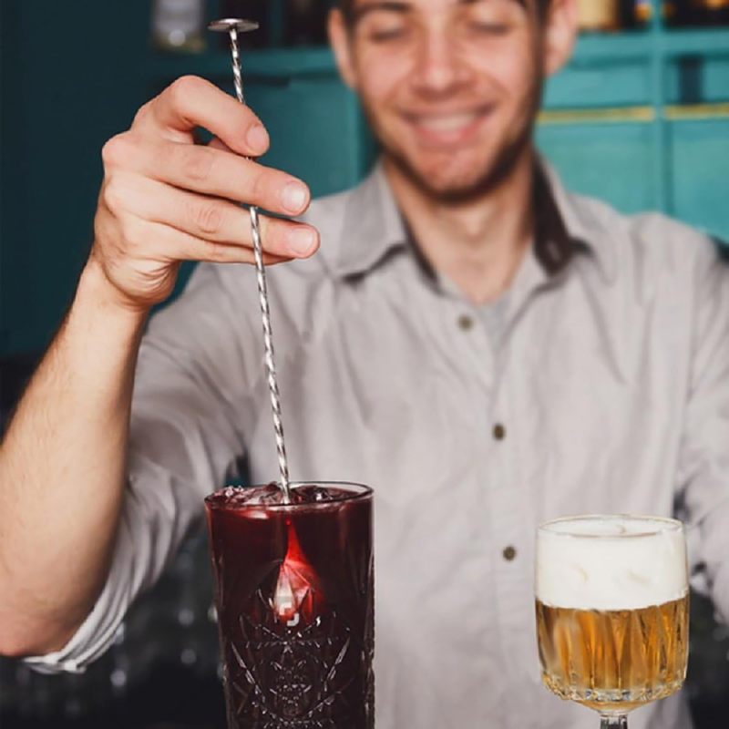 6 Pieces Cocktail Shaker Stainless Steel Bartender Kit-Wine and Whiskey Decanter