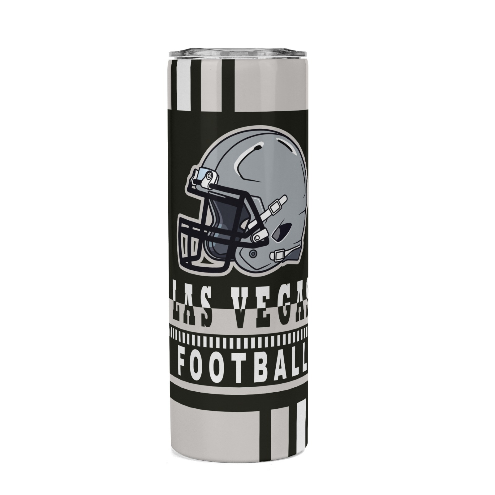 Las Vegas Football Themed 20oz Tumbler with Handle and Straw