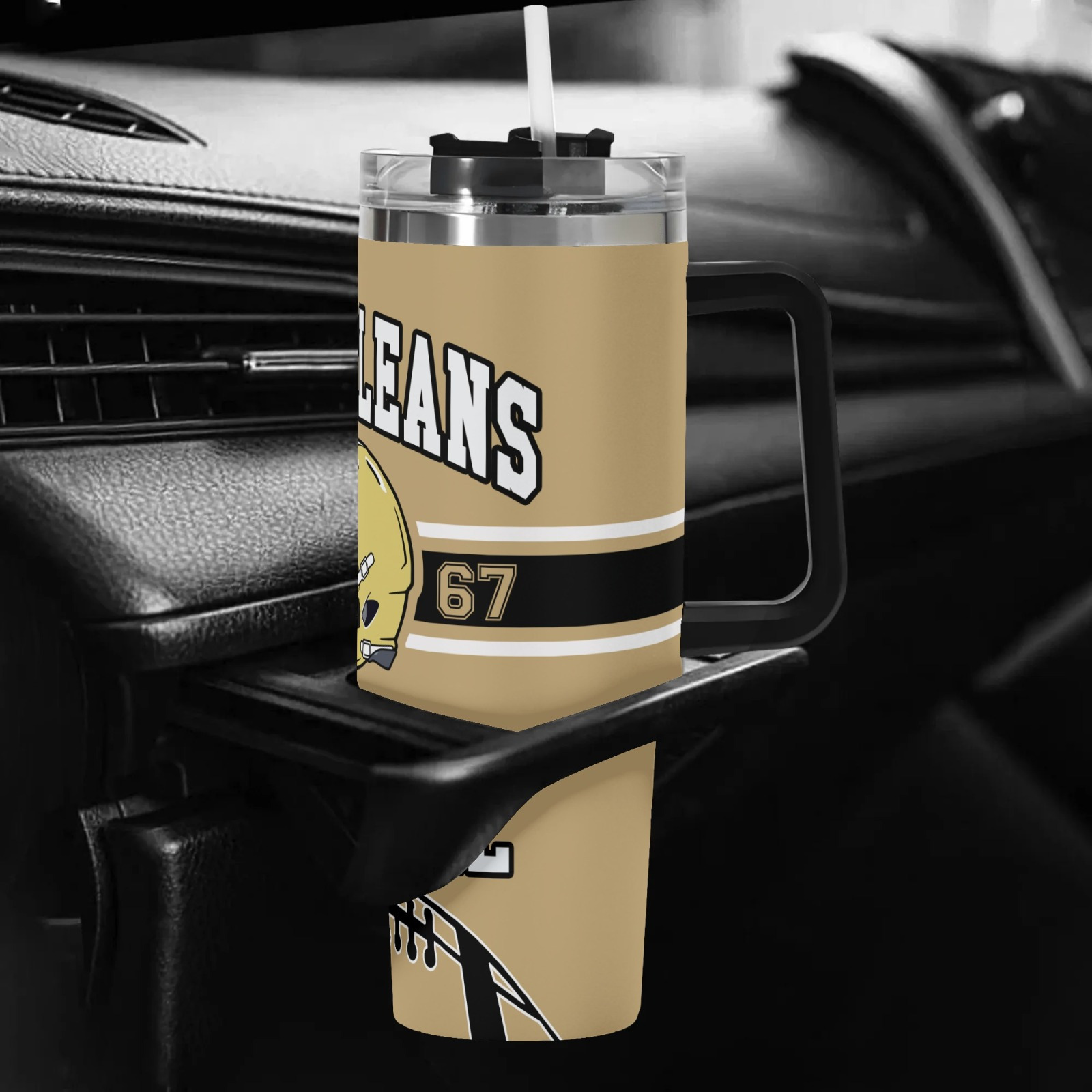 New Orleans Football Stainless Steel Insulated Tumbler