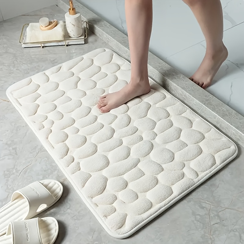 Non Slip Bath Mat With Water Absorption And PVC Backing