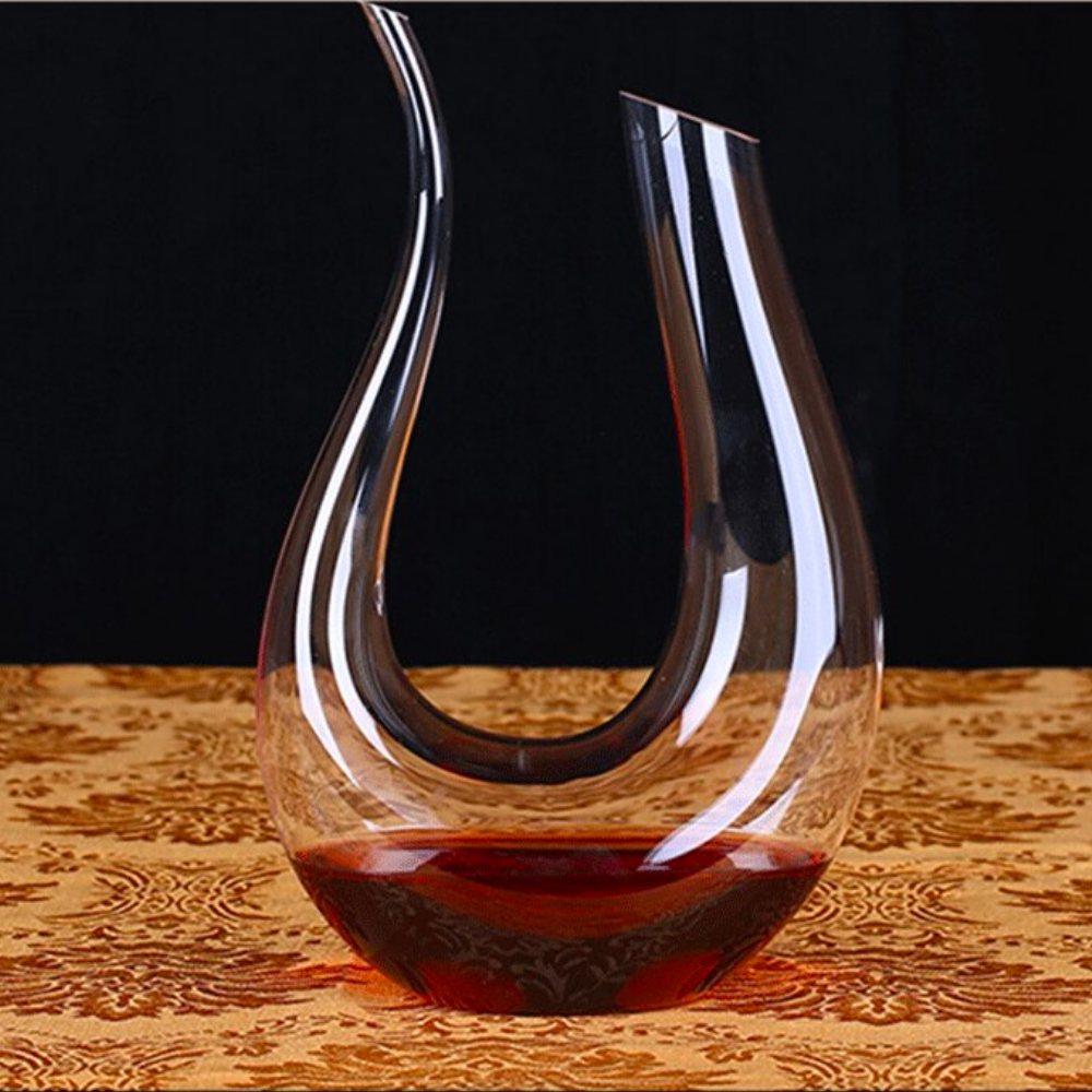Large U-Shaped Wine Decanter