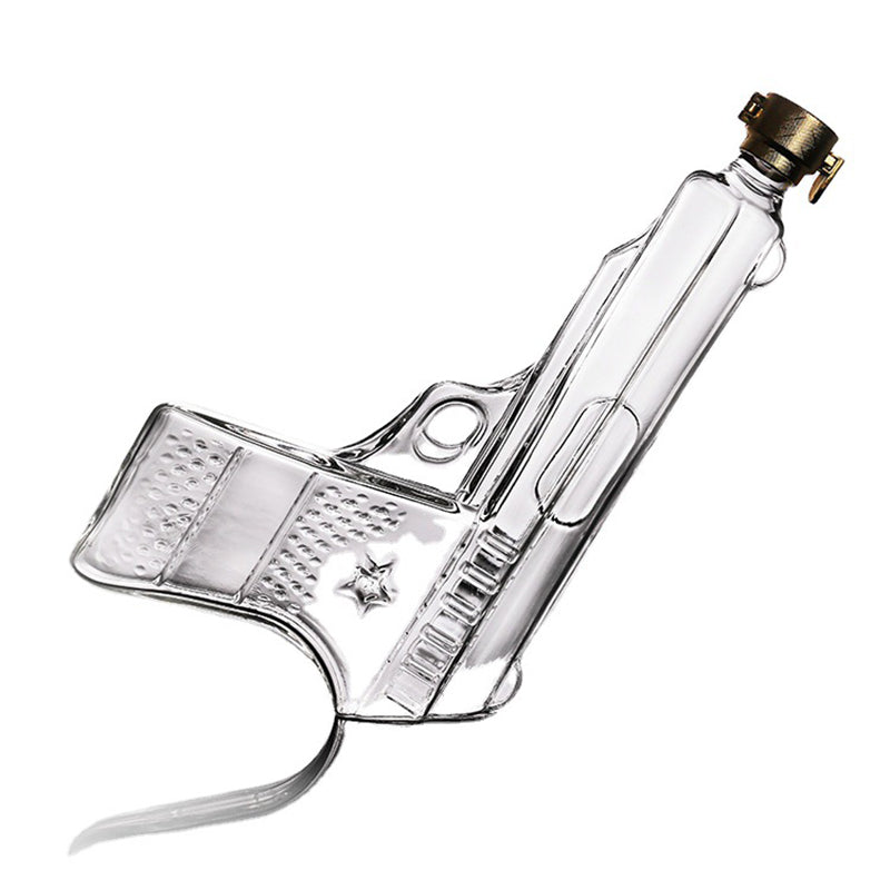Pistol Shaped Glass Decanter