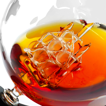 Globe Shaped Liquor Decanter-Wine and Whiskey Decanter