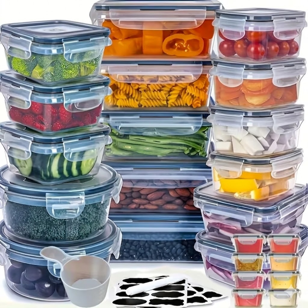 48 Piece Of Food Storage Containers Set