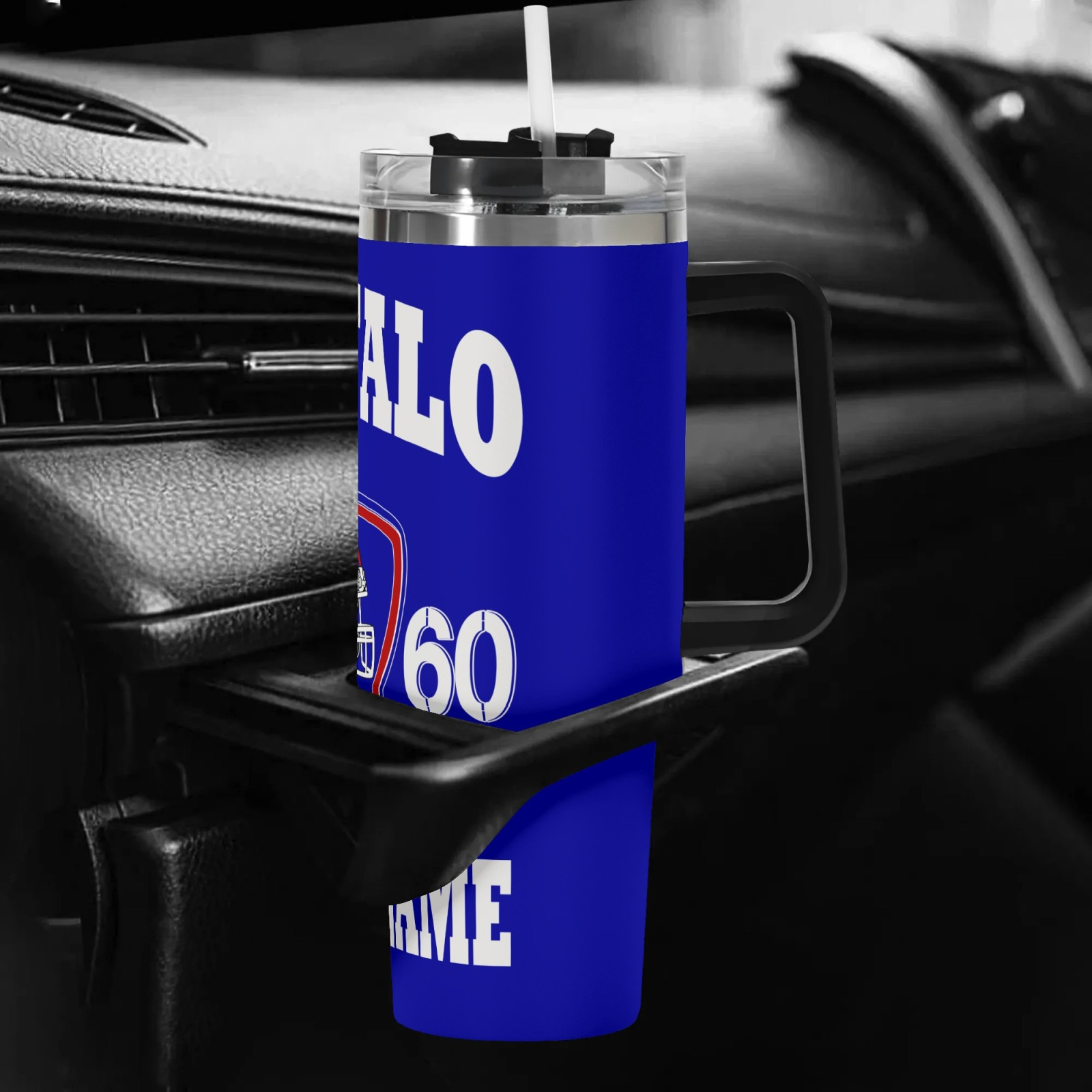 Buffalo Football-Themed 40-Ounce Stainless Steel Tumbler