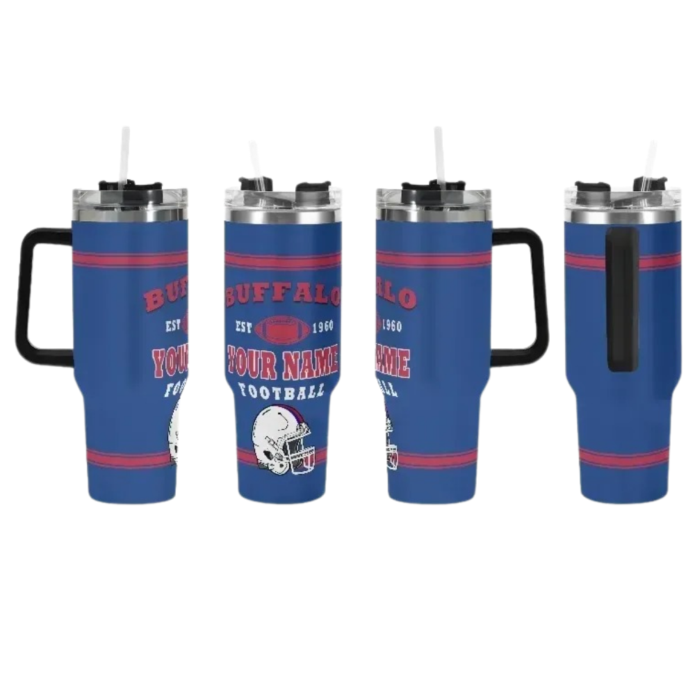 Personalized Buffalo Bills Football Themed Tumbler