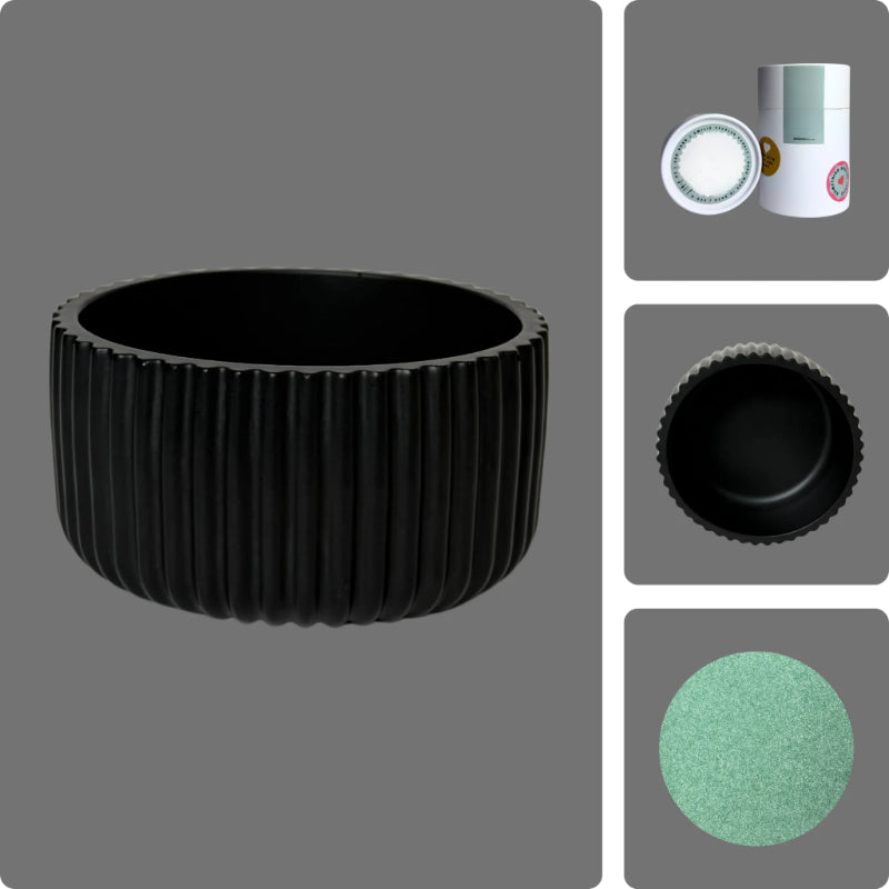 Pearled Wax Candle Gift Kit-Wine and Whiskey Decanter