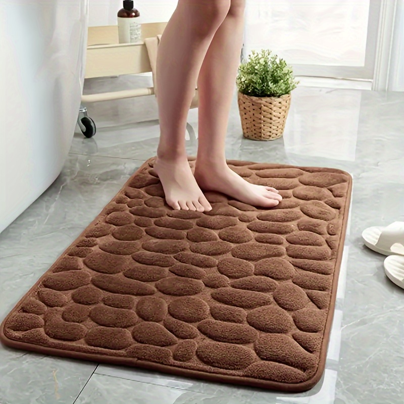 Non Slip Bath Mat With Water Absorption And PVC Backing