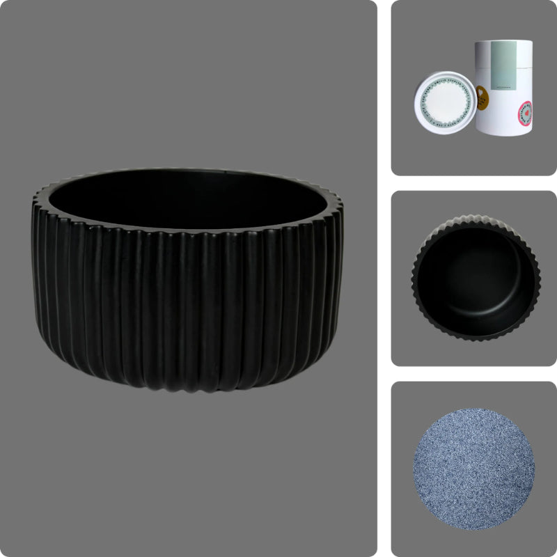 Pearled Wax Candle Gift Kit-Wine and Whiskey Decanter