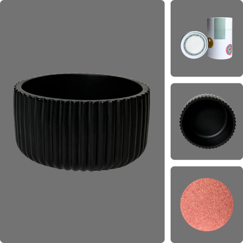 Pearled Wax Candle Gift Kit-Wine and Whiskey Decanter