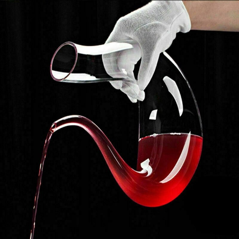 U-Shaped Crystal Red Wine Glasses Decanter Bottle-Wine and Whiskey Decanter