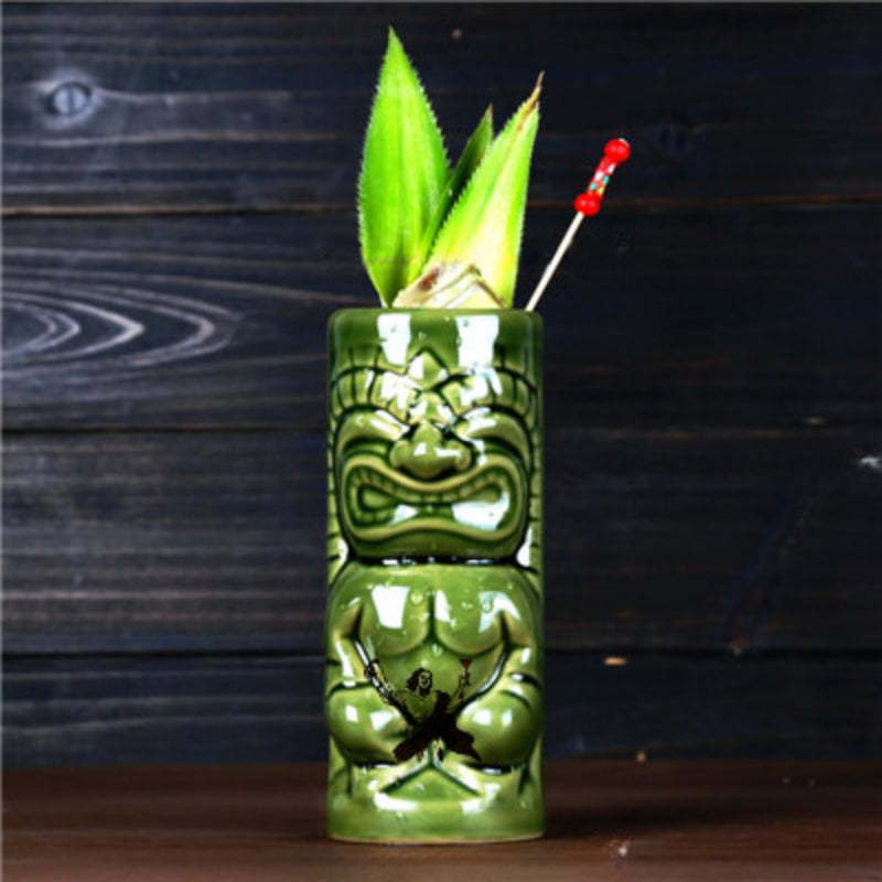 Ceramic Tribal Drink Mug-Wine and Whiskey Decanter