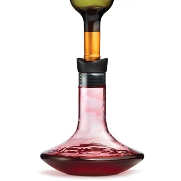Glass Wine Breather Decanter With Pouring Base