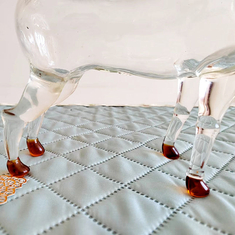 Goat Shaped Glass Decanter