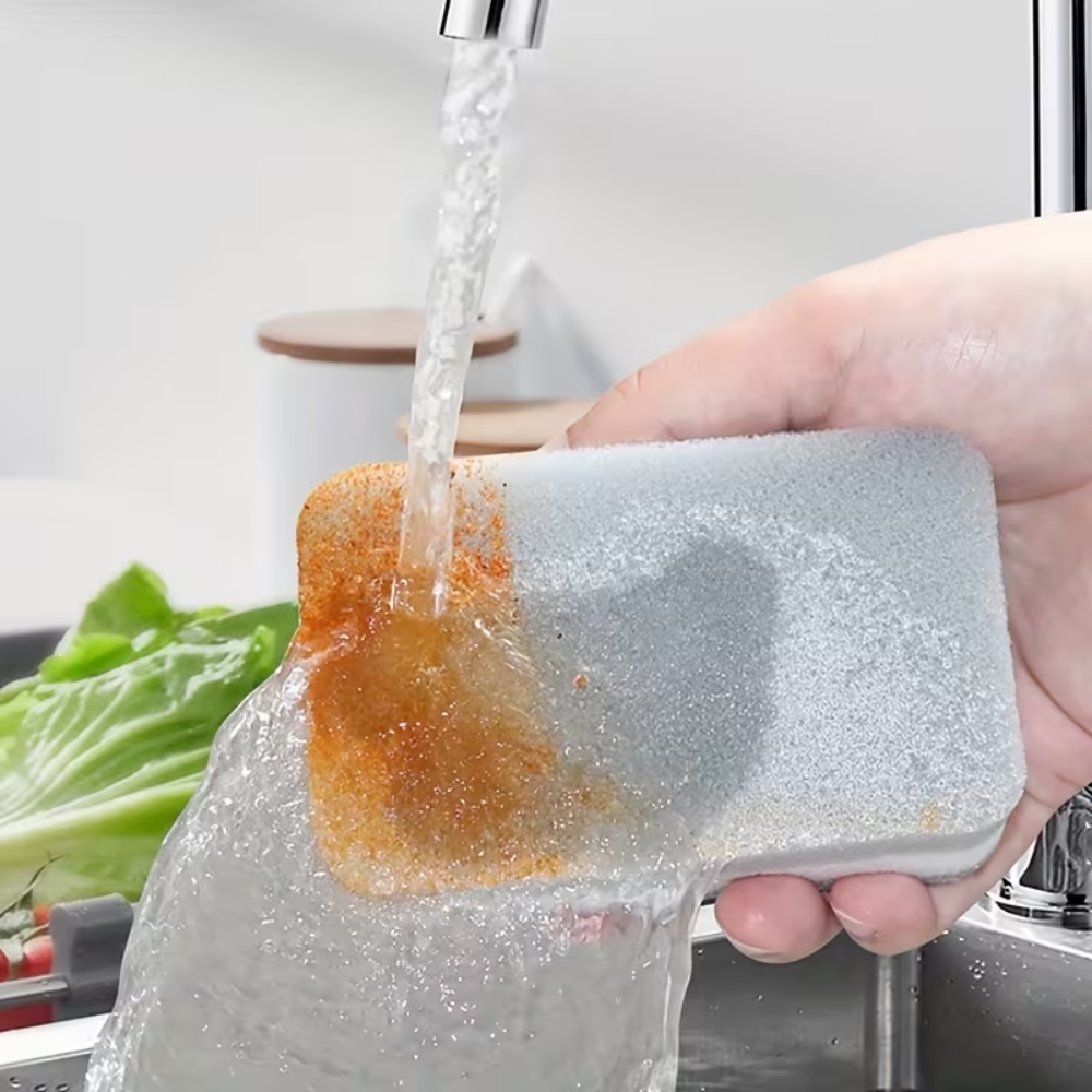 10 Pack Of  Double Sided Dishwashing Cleaning Sponge Cloth