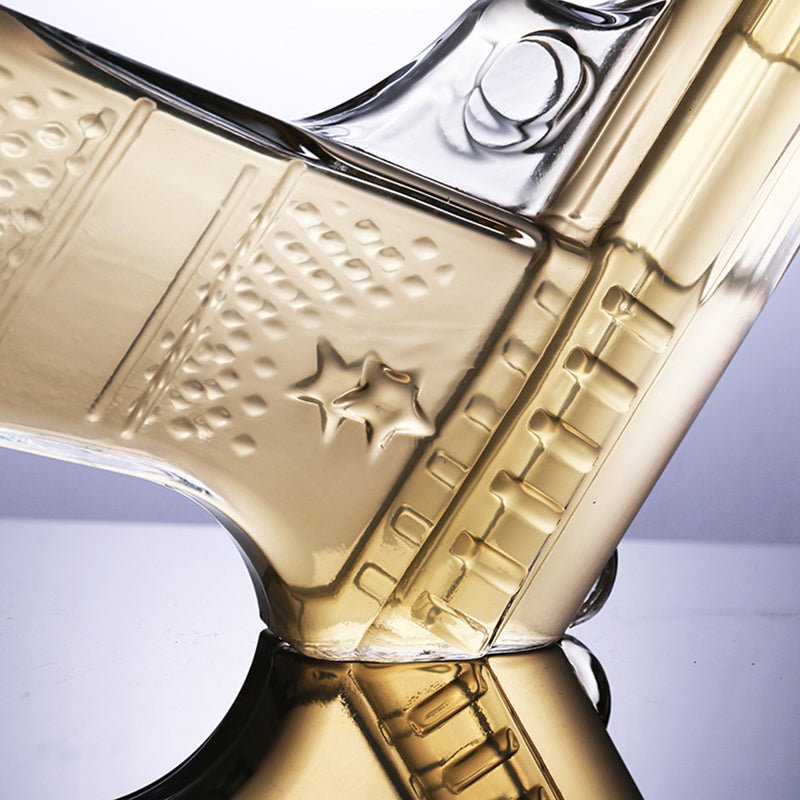 Pistol Shaped Glass Decanter-Wine and Whiskey Decanter