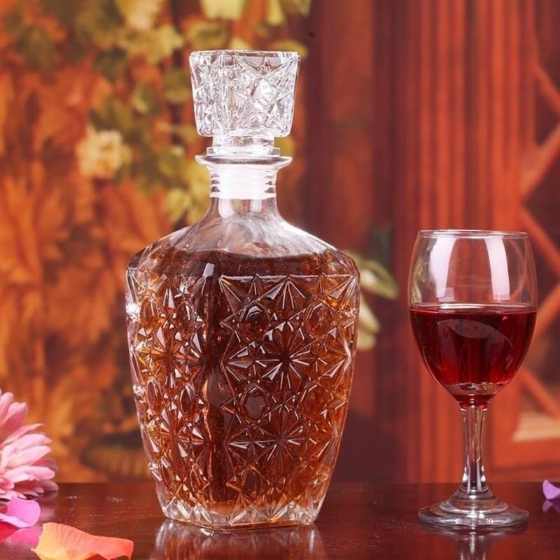 Crystal Glass Drink Bottle-Wine and Whiskey Decanter