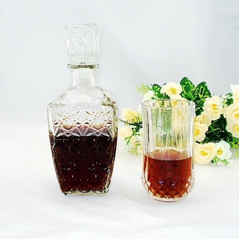 Crystal Glass Drink Bottle-Wine and Whiskey Decanter