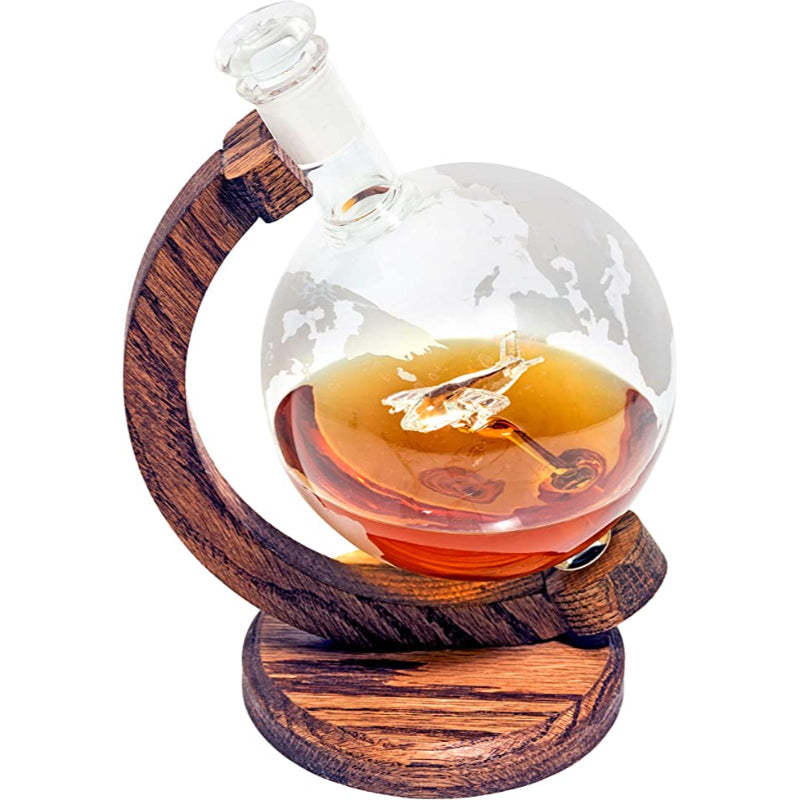 Glass Finished Liquor Decanter-Wine and Whiskey Decanter