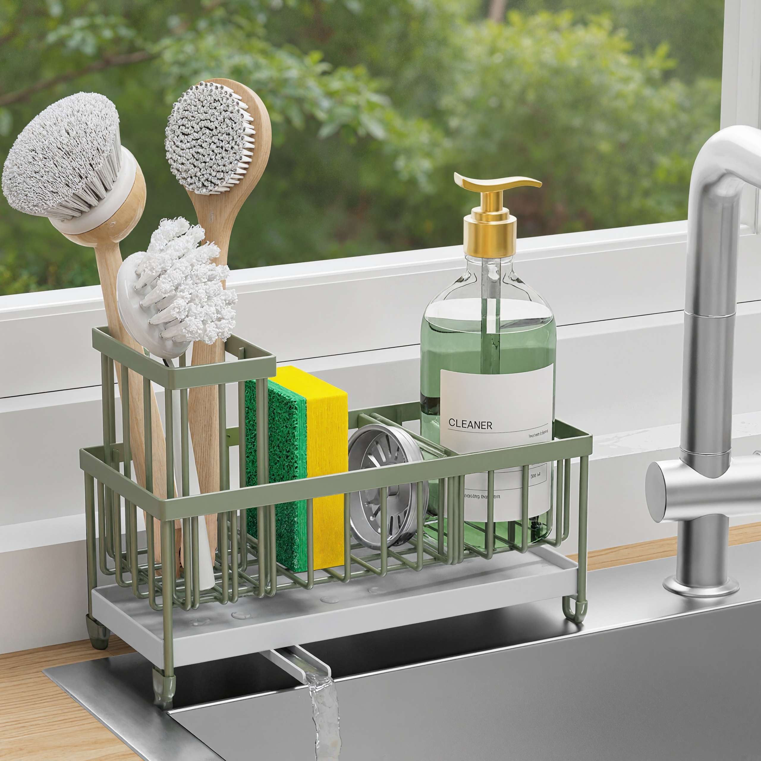 Rotating Spout Kitchen Sink Caddy