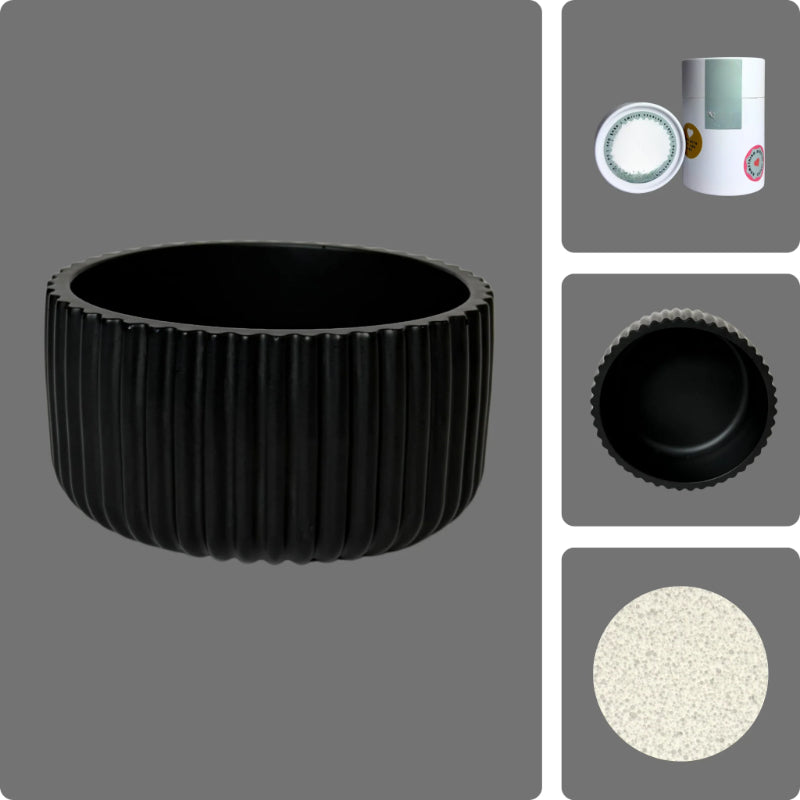 Pearled Wax Candle Gift Kit-Wine and Whiskey Decanter