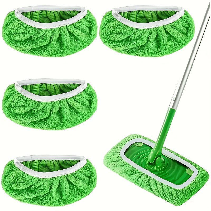 Microfiber Mop Replacement Pads 7 Pack - Reusable Washable Mop Heads for Wet & Dry Floor Cleaning | Fits Most Flat Mops