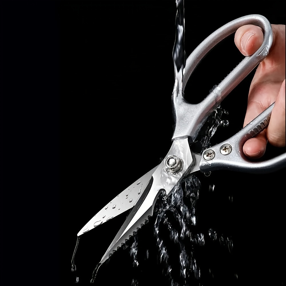 Stainless Steel Kitchen Scissors With Aluminum Alloy Handle