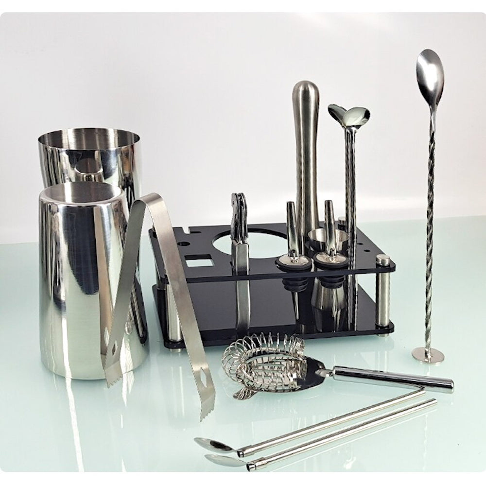 Mixology Cocktail Shaker Set-Wine and Whiskey Decanter