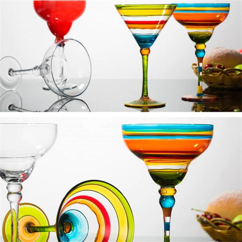 Hand Painted Multicolor Glass