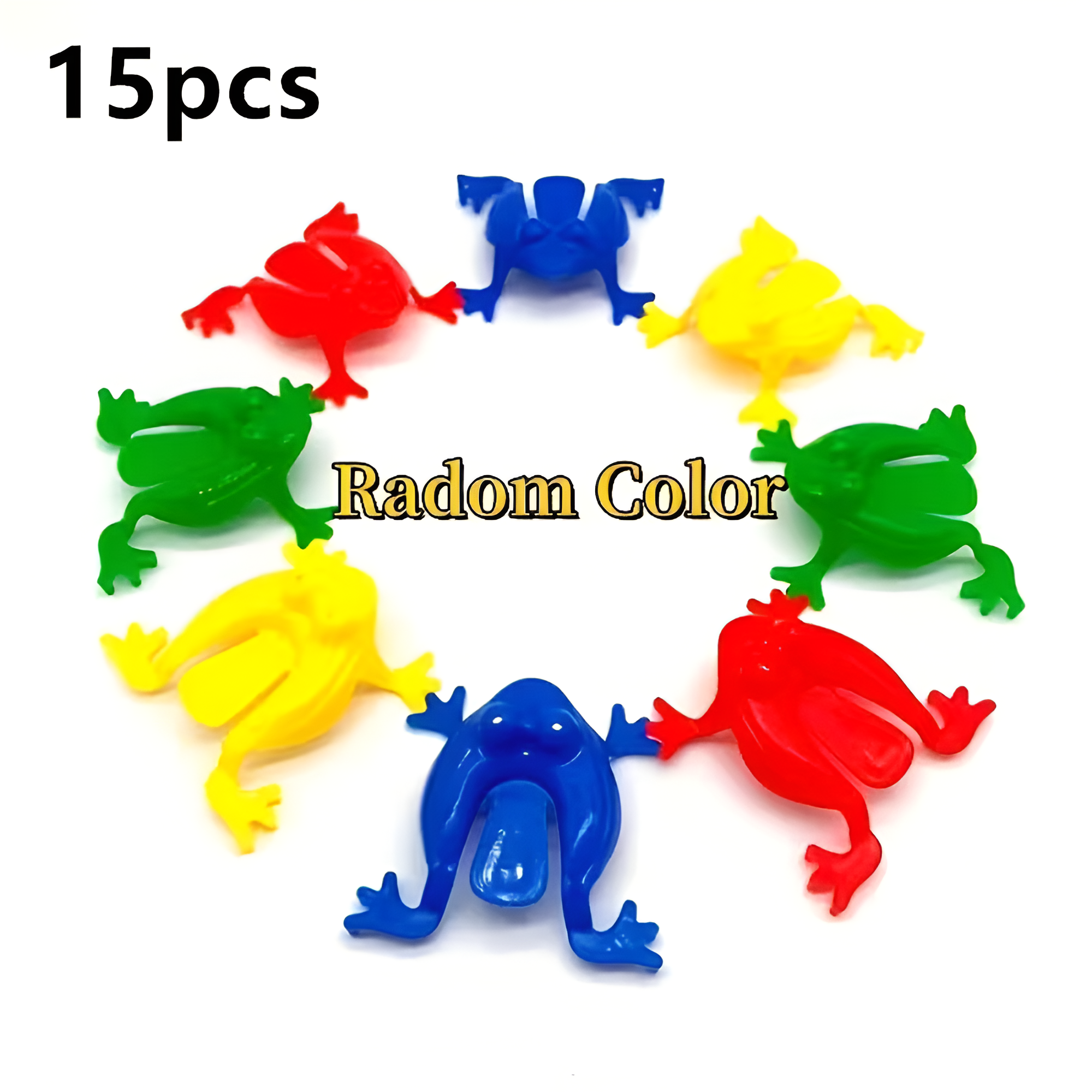 Vibrant 15 Pieces Of Polymer Jumping Frog Set