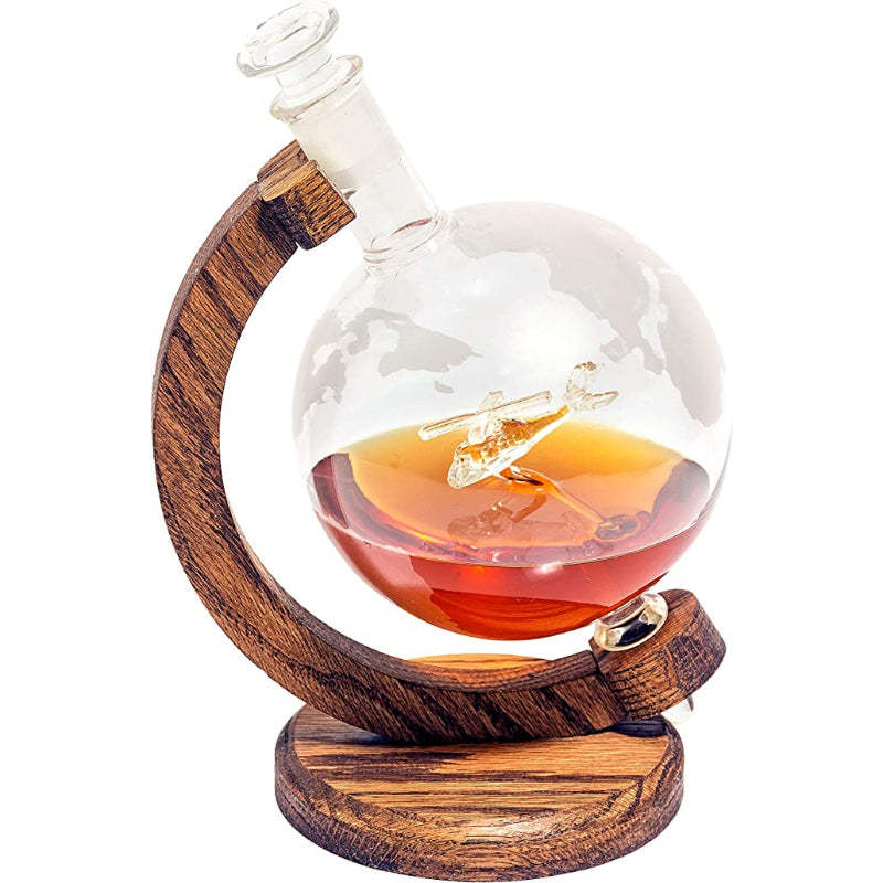 Glass Finished Liquor Decanter-Wine and Whiskey Decanter