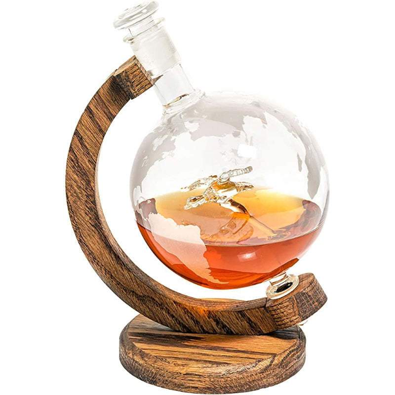 Glass Finished Liquor Decanter-Wine and Whiskey Decanter