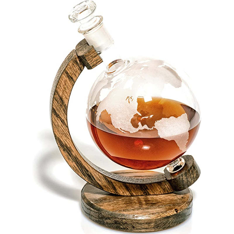 Glass Finished Liquor Decanter-Wine and Whiskey Decanter