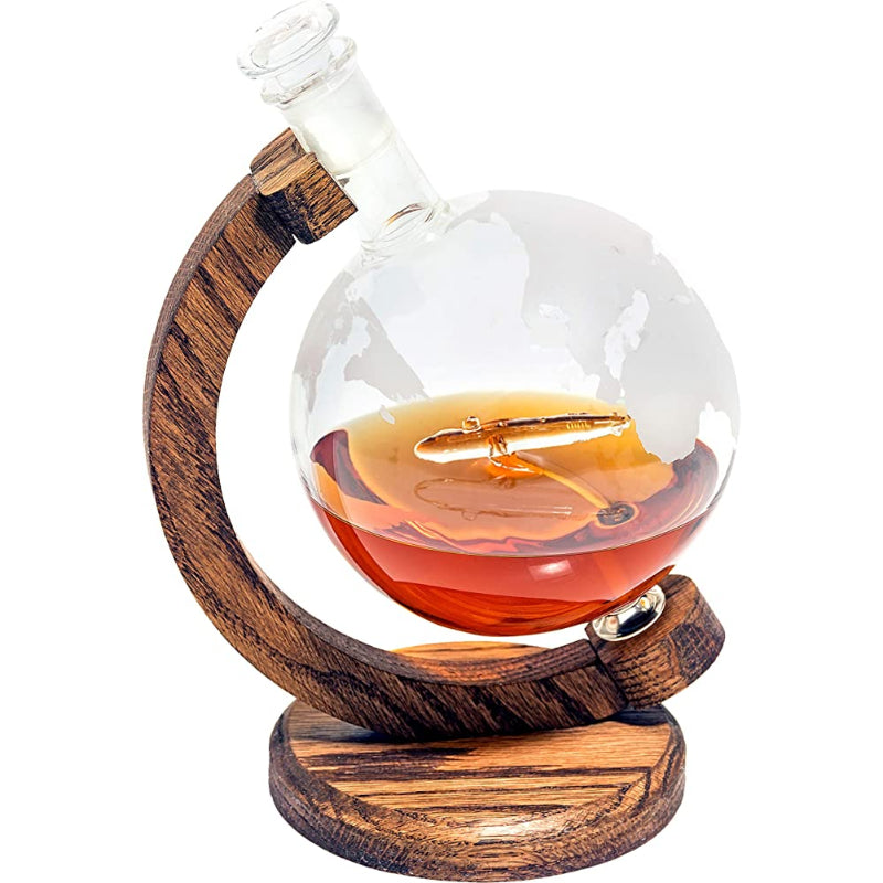 Glass Finished Liquor Decanter-Wine and Whiskey Decanter